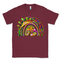 Burgundy mardi gras rainbow Classic Tee - OliviaCreatesArt