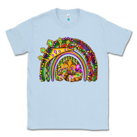 Dusty Blue mardi gras rainbow Classic Tee - OliviaCreatesArt