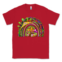 Red mardi gras rainbow Classic Tee - OliviaCreatesArt