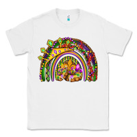 White mardi gras rainbow Classic Tee - OliviaCreatesArt