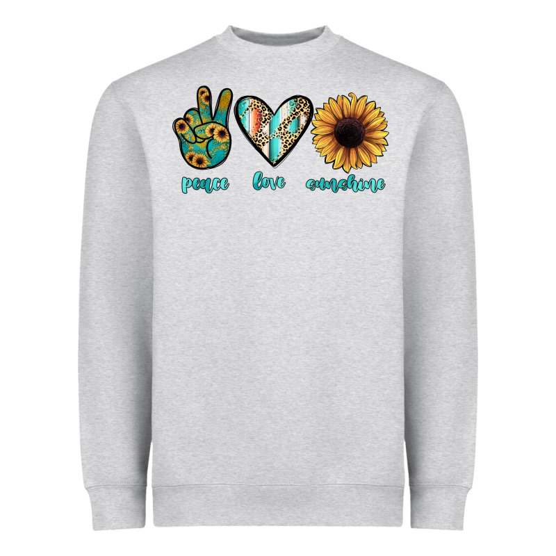Peace Love Sunshine Heavyweight Sweatshirt by JahusDesignShop | Teevron