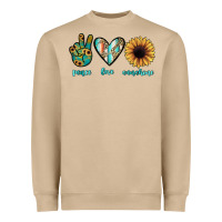 Mushroom peace love sunshine Heavyweight Sweatshirt - JahusDesignShop