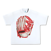 White Catchers Mitt Fa Element Urban Heavy Tee - FaDigitalArtStudio