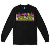 Black Just Bead Long Sleeve Tee - CowhideDigitalArt