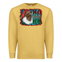 Antique Gold african american santa ho ho ho Premium Sweatshirt - RanaPortraitStore