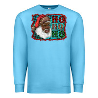 Ocean Blue african american santa ho ho ho Premium Sweatshirt - RanaPortraitStore
