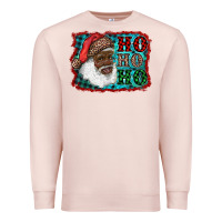 Pale Pink african american santa ho ho ho Premium Sweatshirt - RanaPortraitStore