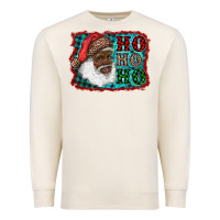 Sandshell african american santa ho ho ho Premium Sweatshirt - RanaPortraitStore
