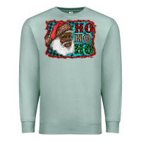 Seafoam african american santa ho ho ho Premium Sweatshirt - RanaPortraitStore