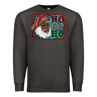 Smoke african american santa ho ho ho Premium Sweatshirt - RanaPortraitStore