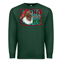 Sports Green african american santa ho ho ho Premium Sweatshirt - RanaPortraitStore