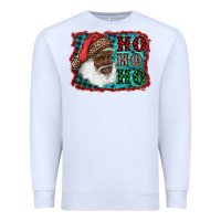 White african american santa ho ho ho Premium Sweatshirt - RanaPortraitStore
