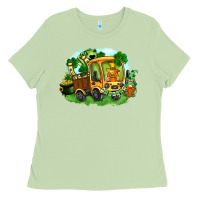 Matcha truck saint patrick's day Ladies Tee - FaDigitalArtStudio