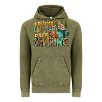 Vintage Olive Weekends Coffee And Camping Vintage Hoodie - CowhideDigitalArt