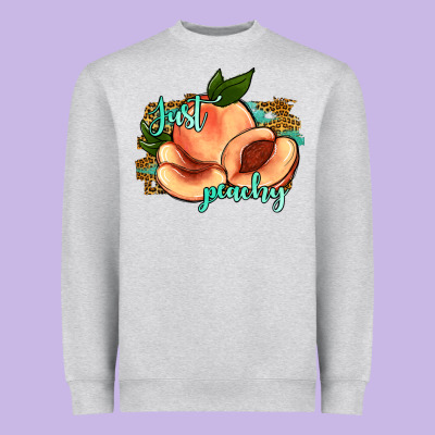 Just Peachy 2 Heavyweight Sweatshirt Designed By Jahusdesignshop
