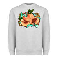 Heather Grey just peachy 2 Heavyweight Sweatshirt - JahusDesignShop