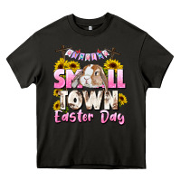 Asphalt Small town Easter Day Heavy Core Tee - CowGirlArtShop