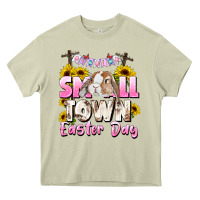 Mossy Small town Easter Day Heavy Core Tee - CowGirlArtShop