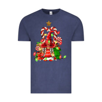 Vintage Denim christmas  gnomes Vintage Tee - FaDigitalArtStudio