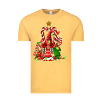 Vintage Mustard christmas  gnomes Vintage Tee - FaDigitalArtStudio
