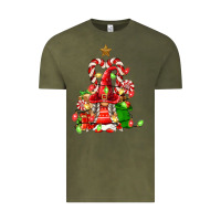 Vintage Olive christmas  gnomes Vintage Tee - FaDigitalArtStudio