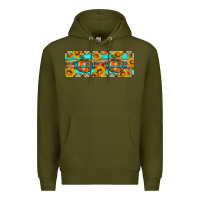 Army Green Thankful Pumpkin Premium Hoodie - Artiststas