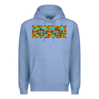 Colony Blue Thankful Pumpkin Premium Hoodie - Artiststas