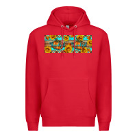 Red Thankful Pumpkin Premium Hoodie - Artiststas