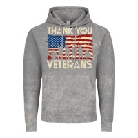 Cloud Rock Thank You Veterans American Flag Patriotic Vintage Hoodie - baoMotion