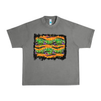 Tornado Halloween Skull Background Urban Heavy Tee - BundleAndBundleShop