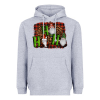 Heather Grey ho ho ho gnomes christmas Heavyweight Hoodie - RanaPortraitStore