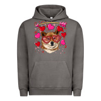 Pigment Tornado valentine's shiba inu Urban Hoodie - RanaPortraitStore