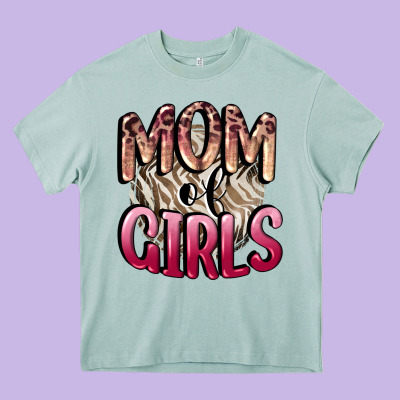 Mom Of Girls Mother's Day Heavy Core Tee Designed By Cowgirlartshop