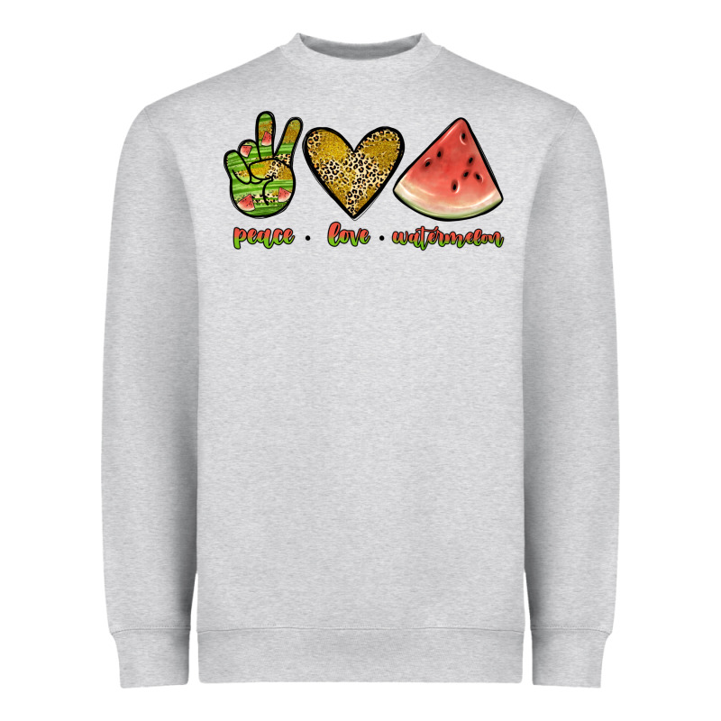 Peace Love Watermelon Heavyweight Sweatshirt by JahusDesignShop | Teevron