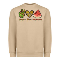 Mushroom peace love watermelon Heavyweight Sweatshirt - JahusDesignShop