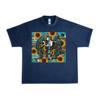 Navy western faith sunflower's Urban Heavy Tee - RanaPortraitStore