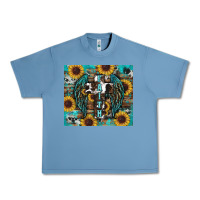 Pebble Blue western faith sunflower's Urban Heavy Tee - RanaPortraitStore