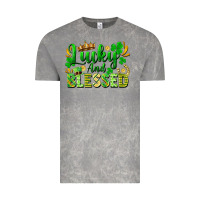 Cloud Rock lucky and blessed Vintage Tee - FaDigitalArtStudio