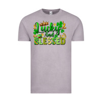 Vintage Zinc lucky and blessed Vintage Tee - FaDigitalArtStudio