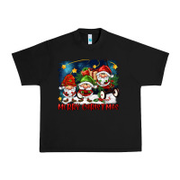 Black merry christmas gnomies wagon Urban Heavy Tee - FaDigitalArtStudio
