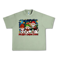 Oil Green merry christmas gnomies wagon Urban Heavy Tee - FaDigitalArtStudio