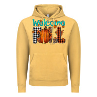 Vintage Mustard Welcome Fall Vintage Hoodie - CowhideDigitalArt