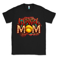 Black blessed softball mom lightbulb letters Classic Tee - OliviaCreatesArt