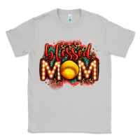 Moon Dust blessed softball mom lightbulb letters Classic Tee - OliviaCreatesArt