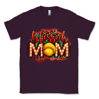 Plum blessed softball mom lightbulb letters Classic Tee - OliviaCreatesArt