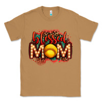 Toasted Coconut blessed softball mom lightbulb letters Classic Tee - OliviaCreatesArt