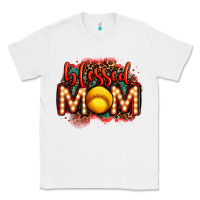 White blessed softball mom lightbulb letters Classic Tee - OliviaCreatesArt