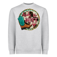 Heather Grey kick the dust up Heavyweight Sweatshirt - JahusDesignShop