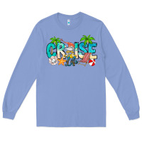 Colony Blue Cruise Life Long Sleeve Tee - CowhideDigitalArt