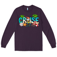Plum Cruise Life Long Sleeve Tee - CowhideDigitalArt